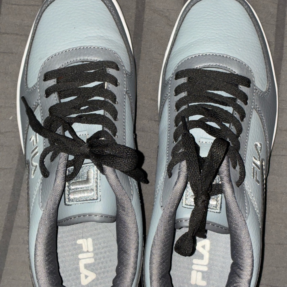 Fila Athletic Shoes in Light Blue and Black